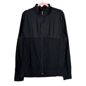 Lululemon Jacket Mens Large Black Full Zip Athletic Mock Neck Training Sporty